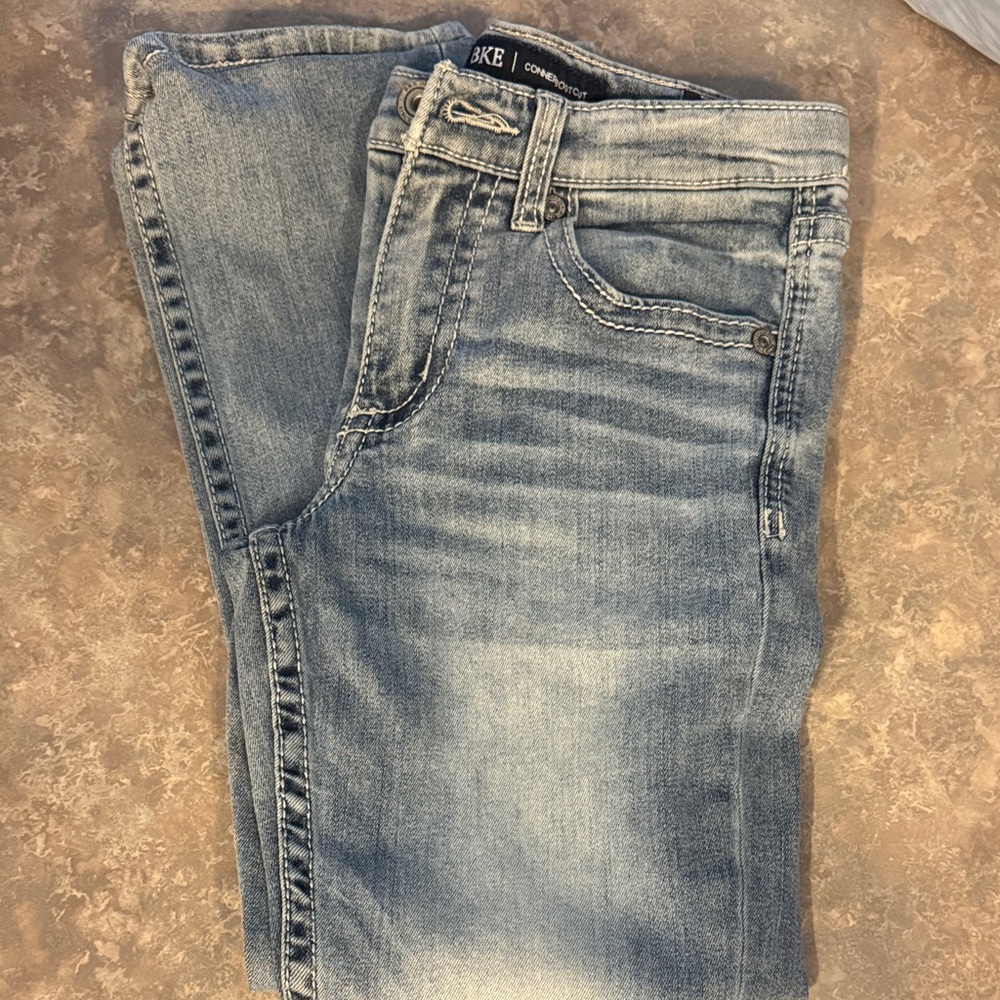 BKE Kids Connor Boot Cut Blue Jeans